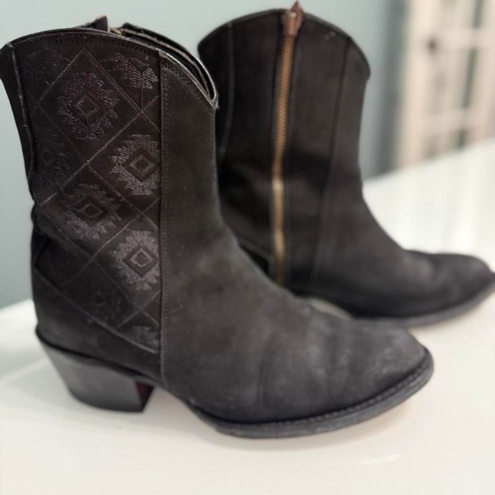 🖤 Lady Canelo Black Leather Western Boots (Women's 8) –‎ Made in Mexico